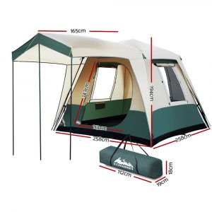 Alternative view of 4 Person Cabin Tent with Awning