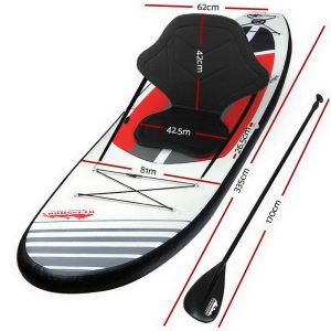Alternative view of 11ft Inflatable Stand Up Paddle Board with Back Rest