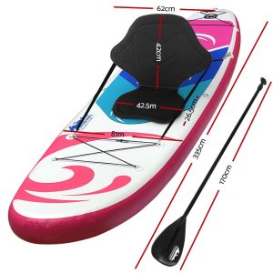 Alternative view of 11ft Inflatable Stand Up Paddle Board with Back Rest