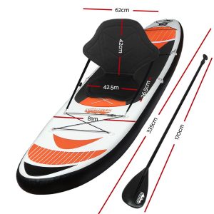Alternative view of 11ft Inflatable Stand Up Paddle Board with Back Rest