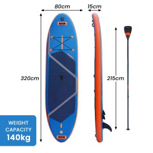 Alternative view of Kahuna Kai 10ft6in Premium Inflatable SUP with Accessories