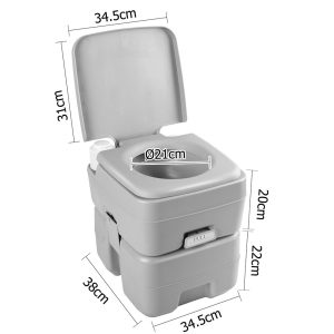 Alternative view of 20L Portable Camp Toilet with Carry Bag