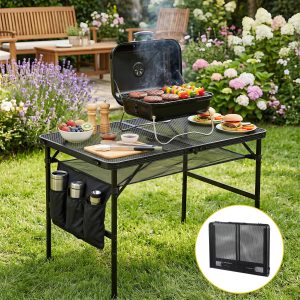 Lightweight Mesh Camp Table - 90cm