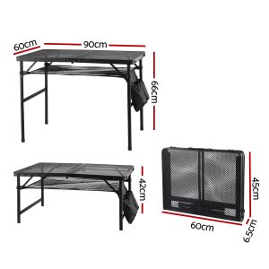 Alternative view of Lightweight Mesh Camp Table - 90cm