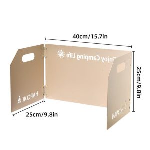 Alternative view of Tri-Fold Stove Windshield