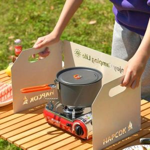 Tri-Fold Stove Windshield